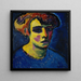 Kopf einer Frau - Alexej von Jawlensky — gerahmtes Bild an der Wand