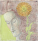 Kopf einer Frau mit roten Haaren und Chrysanthemen - Jan Toorop — Ansicht des Kunstwerks
