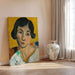 Reproduktion des Gemäldes Kopf einer geneigten Frau (Lorette) - Henri Matisse