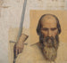 Kopf des heiligen Andreas Studien der Hand, die ein Gemälde des heiligen Paulus hält - Victor Orsel — Ansicht des Kunstwerks