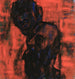 Têtes sombres sur rouge - Christian Rohlfs — Ansicht des Kunstwerks