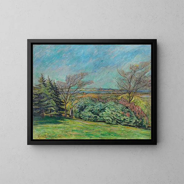 Vue depuis le Franzensberg - Theo Von Brockhusen — gerahmtes Bild an der Wand