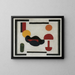 Stillleben-Komposition V - Theo van Doesburg — gerahmtes Bild an der Wand