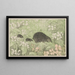 Igel mit kleinen - Theo van Hoytema — gerahmtes Bild an der Wand