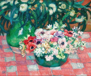 Anemonen und Eukalyptus - Theo van Rysselberghe — Ansicht des Kunstwerks
