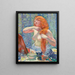 Frau mit Frisur Die Rothaarige VIII - Théo van Rysselberghe — gerahmtes Bild an der Wand