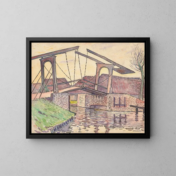 Pont en Hollande - Theo van Rysselberghe — gerahmtes Bild an der Wand