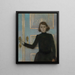Portrait von Marguerite van Mons - Theo van Rysselberghe — gerahmtes Bild an der Wand