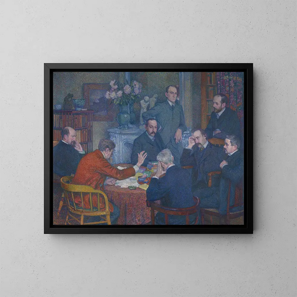 La Lecture - Theo van Rysselberghe — gerahmtes Bild an der Wand
