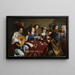 Spielkarten - Theodoor Rombouts — gerahmtes Bild an der Wand