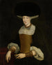 Portrait einer wohlhabend gekleideten jungen Frau - Theodor Roos — Ansicht des Kunstwerks