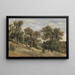 Flanken des Berges mit Baum - Theodor von Hermann — gerahmtes Bild an der Wand