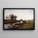 Nachmittag, Dachauer Sumpf - Theodore Clement Steele — gerahmtes Bild an der Wand