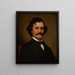 Portrait eines Mannes - Theodore Clement Steele — gerahmtes Bild an der Wand