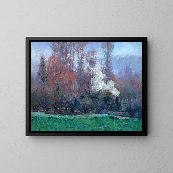 Der Zug in Giverny - Theodore Earl Butler — gerahmtes Bild an der Wand