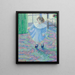 Lilly Butler, Tochter des Künstlers und schöne Urenkelin von Claude Monet - Theodore Earl Butler — gerahmtes Bild an der Wand