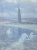 Statue der Freiheit in New York im Nebel - Theodore Earl Butler — Ansicht des Kunstwerks