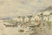 Das indigene Dorf des Ranches Sitka 1884 - Theodore J. Richardson — Ansicht des Kunstwerks