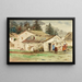 Der Markt der drei Krähen in Sitka 1889 - Theodore J. Richardson — gerahmtes Bild an der Wand