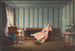Frau in rosa liegend auf einem Sofa - Théodore Le Brun — Ansicht des Kunstwerks