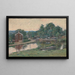 Abend an der Schleuse Napanoch New York - Theodore Robinson — gerahmtes Bild an der Wand