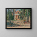 Haus in Virginia - Theodore Robinson — gerahmtes Bild an der Wand