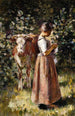 La vachère - Theodore Robinson — Ansicht des Kunstwerks