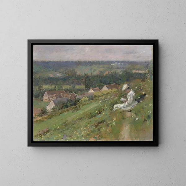 Die Arconville-Tal - Theodore Robinson — gerahmtes Bild an der Wand