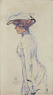 Silhouette der Madame Georges in Ambleteuse - Théo van Rysselberghe — Ansicht des Kunstwerks