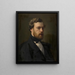 Selbstporträt - Théodore Joseph Canneel — gerahmtes Bild an der Wand