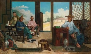 Repos de l'après-midi - Théodore Didier Delamarre — Ansicht des Kunstwerks