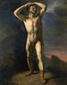 Akademie des nackten Mannes mit Schwert - Théodore Géricault — Ansicht des Kunstwerks
