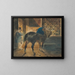 Zugpferd in der Stallung - Théodore Géricault — gerahmtes Bild an der Wand