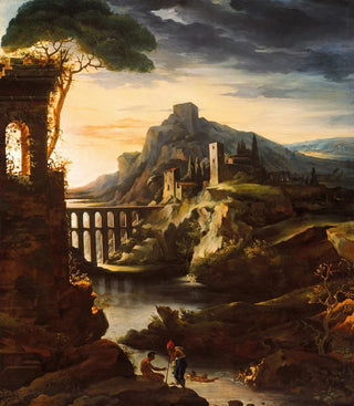 Thodore Gricault - Evening Landscape with an Aqueduct.webp