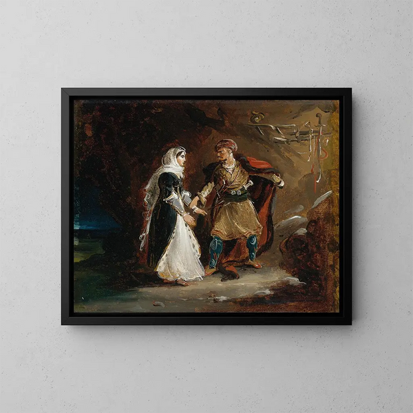 La Fiancée d'Abydos - Théodore Géricault — gerahmtes Bild an der Wand