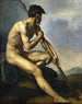 Krieger nackt mit einer Lanze - Théodore Géricault — Ansicht des Kunstwerks