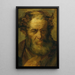 Portrait eines alten Mannes - Théodore Géricault — gerahmtes Bild an der Wand