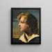 Portrait eines jungen Jungen in Profil - Théodore Géricault — gerahmtes Bild an der Wand