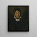 Portrait eines Kleptomanen - Théodore Géricault — gerahmtes Bild an der Wand