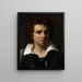 Portrait eines jungen Mannes - Théodore Géricault — gerahmtes Bild an der Wand