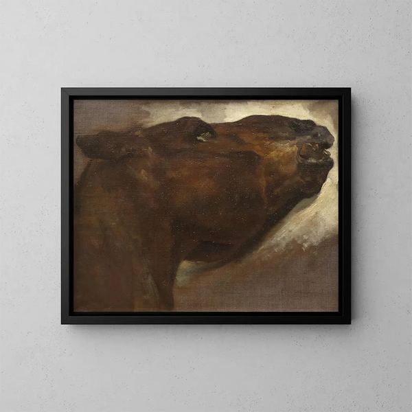 Studie eines toten Pferdes - Théodore Géricault — gerahmtes Bild an der Wand