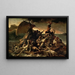 Le Radeau de la Méduse - Théodore Géricault — gerahmtes Bild an der Wand