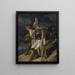 The Wounded Cuirassier Study Le Cuirassier blessé quittant le feu esquisse - Théodore Géricault — gerahmtes Bild an der Wand