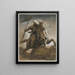 Cavalier turc au combat - Théodore Géricault — gerahmtes Bild an der Wand