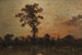 Waldkante bei Sonnenuntergang - Théodore Rousseau — Ansicht des Kunstwerks