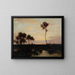 Landschaft am See - Théodore Rousseau — gerahmtes Bild an der Wand