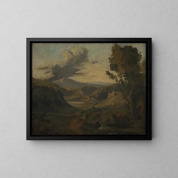 Landschaft von Auvergne - Théodore Rousseau — gerahmtes Bild an der Wand