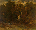 Sonnenuntergang im Fontainebleau-Wald - Théodore Rousseau — Ansicht des Kunstwerks