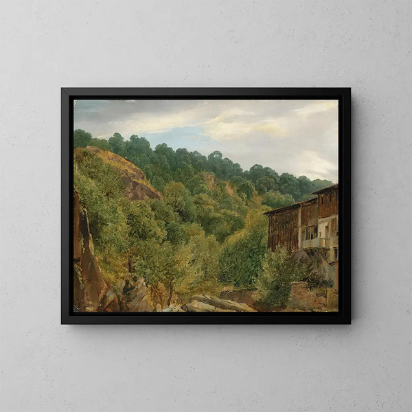 Landschaft von Auvergne - Théodore Rousseau — gerahmtes Bild an der Wand