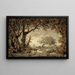 Sonnenuntergang aus dem Fontainebleau-Wald - Théodore Rousseau — gerahmtes Bild an der Wand